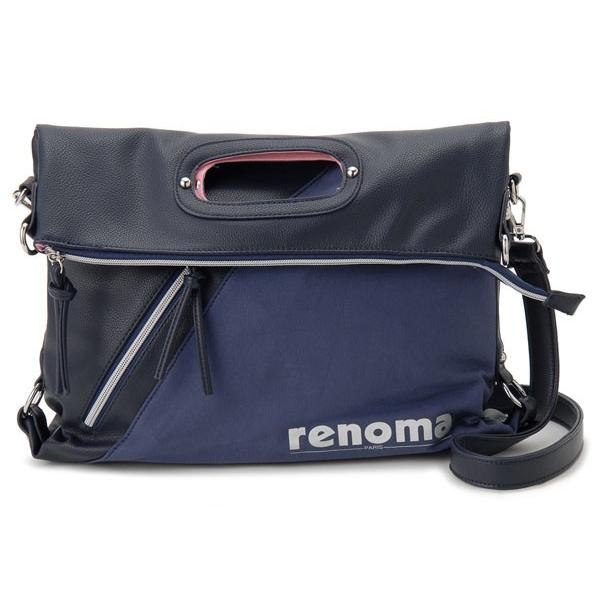 renoma レノマ ショルダーバッグ 1505007-21302 キャンバス 3WAYバッグ 