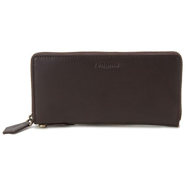 LARRY SMITH レザー長財布 ブラウン