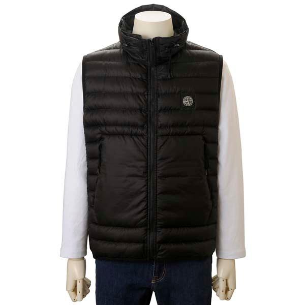 STONE ISLAND（ストーン アイランド） ダウンベスト メンズ ブラック