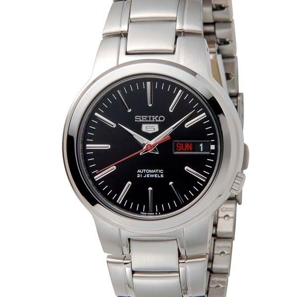 SEIKO5 セイコー5 スポーツ メンズ 腕時計 SNKA07K ブラック×シルバー