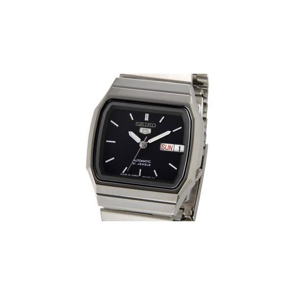 SEIKO 自動巻き時計 シルバー/ブラック SEIKO セイコー SEIKO5 セイコー5 セイコーファイブ 腕時計 自動