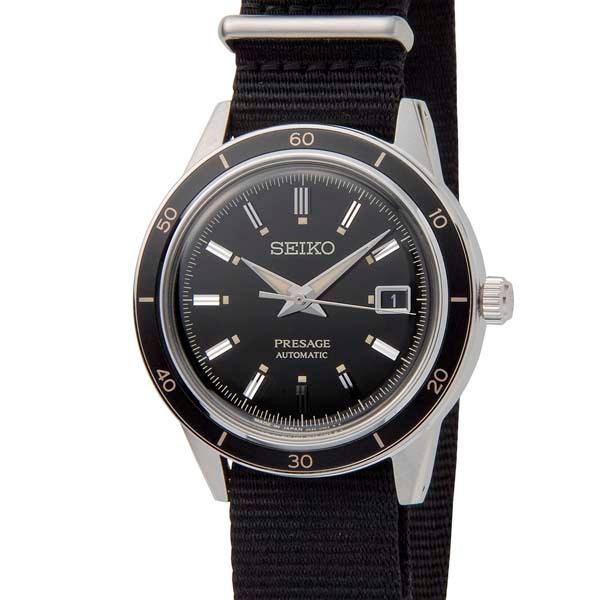 SEIKO セイコー プレサージュ 腕時計 メンズ ブラック SRPG09J1