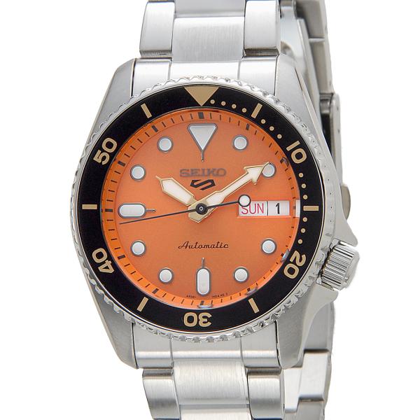 タイムセール SEIKO セイコー メンズ SRPK35K1 セイコー5スポーツ ファイブスポーツ オレンジ 腕時計