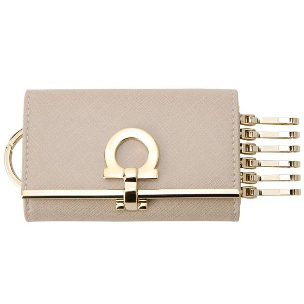 Salvatore Ferragamo ベージュ レザーキーケース Salvatore Ferragamo ベージュ レザーキーケース 楽天市場