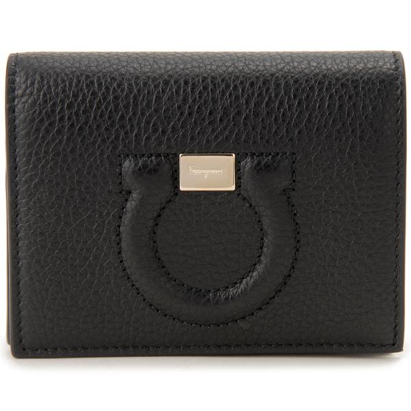 FERRAGAMO（フェラガモ） 二つ折り財布 ブラック 22 D514 736967 : s