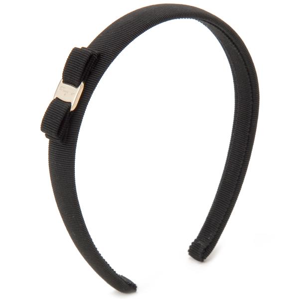 新品 FERRAGAMO 34 0086 430314 カチューシャ FERRAGAMO フェラガモ カチューシャ レディース ブラック 34