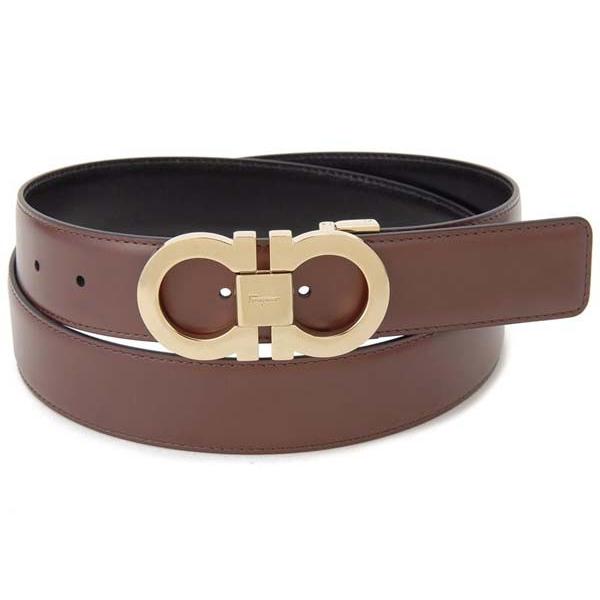 フェラガモ Ferragamo メンズ ベルト 100cm ガンチーニ リバーシブル 本革 レザー ビジネスベルト ブラウン Sfeconegd 100 S Select 通販 Yahoo ショッピング