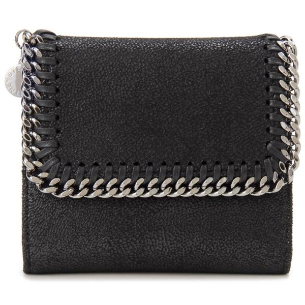 【美品】Stella McCartney ブラック二つ折り財布　ファラベラ Stella McCartney ステラ マッカートニー STELLA MCCARTNEY 二