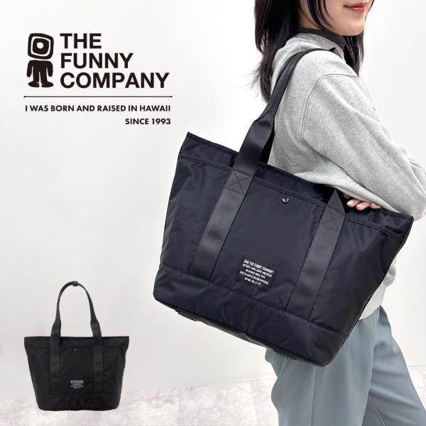 THE FUNNY COMPANY ザ・ファニーカンパニー マットナイロン トートバッグ メンズ レディース ブラック TFC-M021-001 ザ・ファニーカンパニー THE FUNNY COMPANY マットナイロン トート