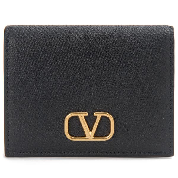新品正規品【VALENTINO】三つ折り　財布 VLOGO WALLET 希少SALE☆3D V Logo【送込 Valentino】小銭CC2折中財布☆抹茶緑
