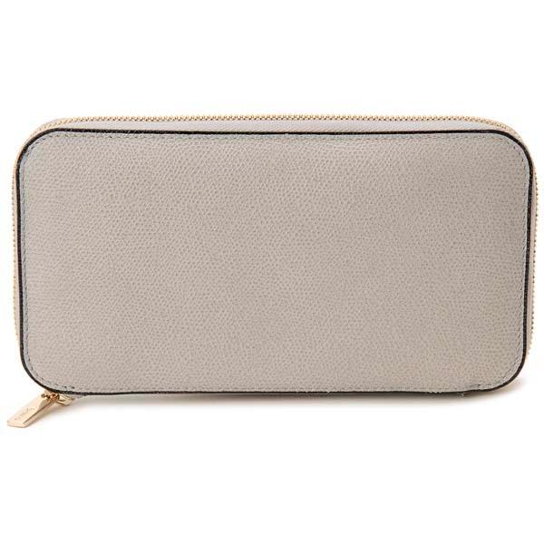 Valextra ヴァレクストラ 財布 ラウンドファスナー長財布 グレー V9L06  