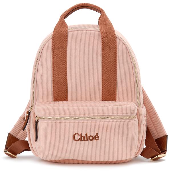 【新品タグ付】クロエ　chloe リュックサック　ピンク　キッズ Chloe クロエ キッズ バックパック リュック ピンク 【434】 の