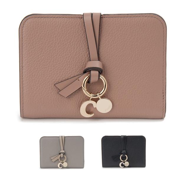 訳あり　箱不良　Chloe クロエ 二つ折り財布 ブラック CHC25AP999 F57 001 ALPHABET アルファベット 訳あり 箱不良 クロエ Chloe 二つ折り財布 ブラック CHC25AP999 F57