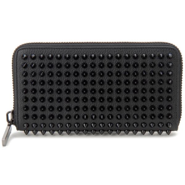 訳あり　箱破れ　クリスチャンルブタン ラウンドファスナー長財布 Christian Louboutin 1165044 CM53 スタッズ 財布 ブラック 新品 訳あり 箱破れ クリスチャンルブタン ラウンドファスナー長財布