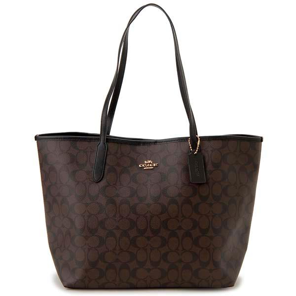 訳あり チャームなし COACH コーチ トートバッグ レディース ブラウン