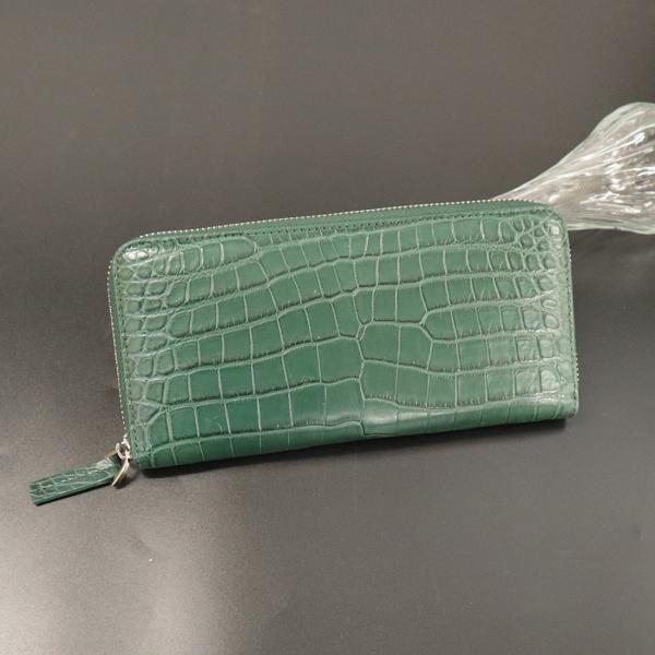 訳あり コバ部分キズあり クロコダイル 長財布 ワニ革 本革 マット仕上げ 公式 RODANIA ロダニア RDOC177 開運 金運 財布 RODANIA（ロダニア） 訳あり コバ部分キズあり クロコダイル 長財布