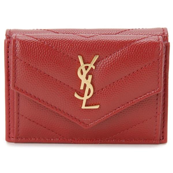 サンローラン パリ SAINT LAURENT 三つ折り財布 505118-BOWA1-6805 