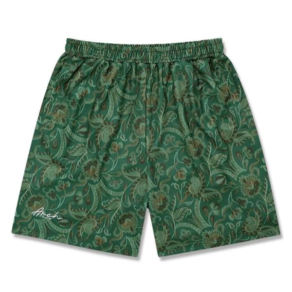＜ネコポス発送 送料無料＞ ARCH（アーチ）　B125125  GRN　バスケットボール　プラクティスパンツ  gobelin fabric pattern shorts  25FW