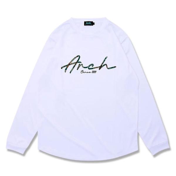 ＜ネコポス発送 送料無料＞ ARCH（アーチ）　T325123  WHT　バスケットボール　Ｔシャツ　gobelin fabric logo L/S tee DRY  25FW