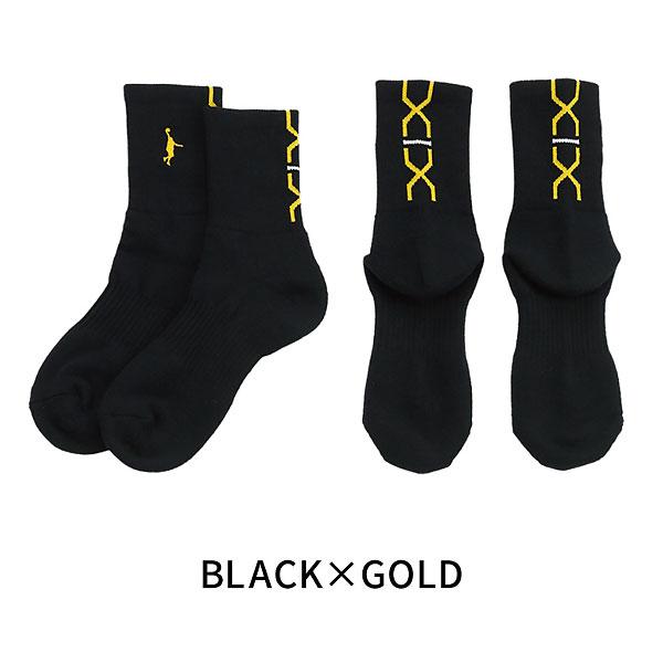 インザペイント（IN THE PAINT）　ITP19332B  BLKGLD　バスケットボール　ソックス　24SS