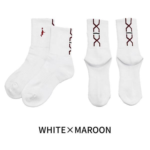 【メーカー】インザペイント（IN THE PAINT）【カテゴリー】バスケットボール【分類】ソックス【商品説明】レイアップマンが刺繍されたインザペイントソックス。【カラー・仕様・サイズ】カラー：WHTMRN（ホワイト×マルーン）素材：コット...