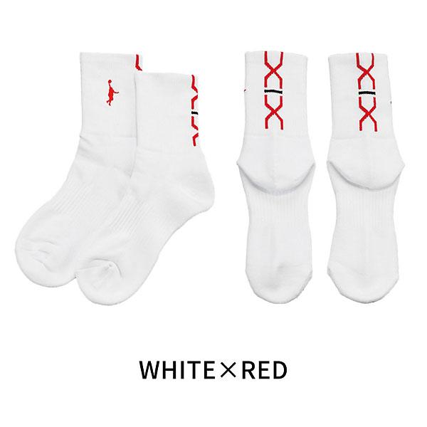インザペイント（IN THE PAINT）　ITP19332W  WHTRED　バスケットボール　ソックス　24SS