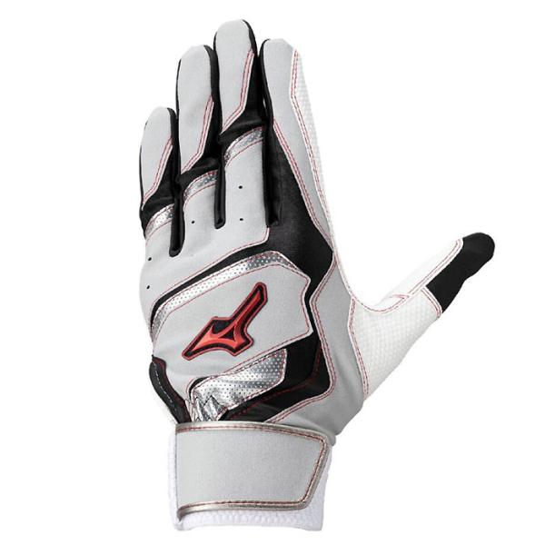 ＜ネコポス発送 送料無料＞ ミズノ（MIZUNO）　1EJEY29005  野球　ジュニア  バッティンググローブ  ウィルドライブ レッド 両手用  26SS