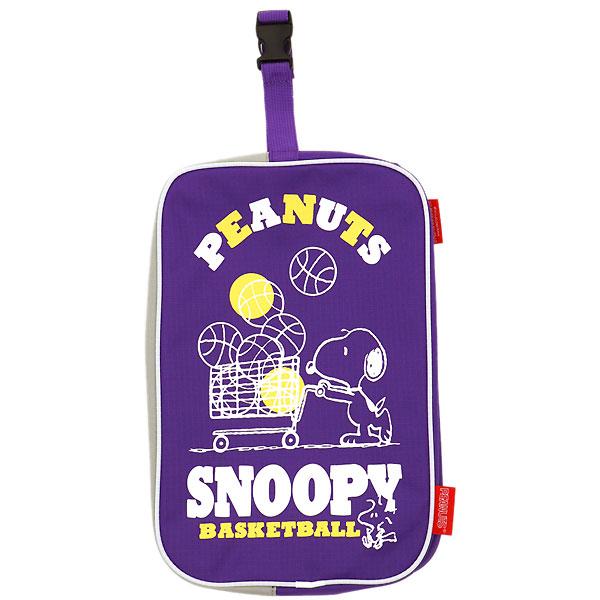 【メーカー】BALL LINE（ボールライン）【カテゴリー】バスケットボール【分類】シューズケース【商品説明】PEANUTSブランドの新しいシューズケースです。たくさんのバスケットボールが入ったショッピングカートを押すスヌーピーの姿が可愛い...