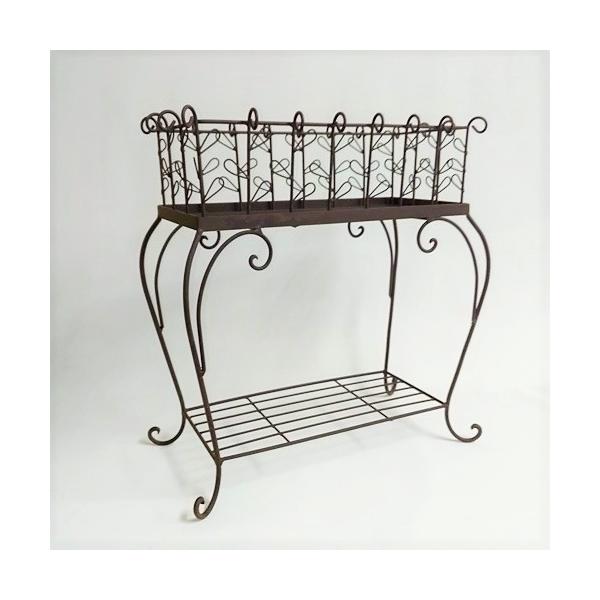 リーフ プランタースタンド ガーデニング 雑貨 ラック シェルフ 花台 棚 アイアン 木製 ガーデニング雑貨 Buyee Buyee 日本の通販商品 オークションの代理入札 代理購入