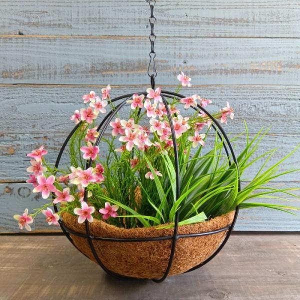 ガーデニング 雑貨 ハンギングバスケット アイアン 吊り下げ 壁掛け