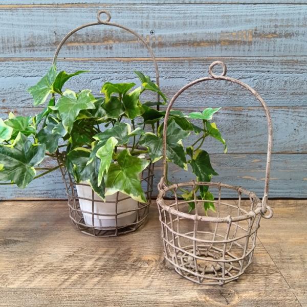 ガーデニング 雑貨 ワイヤーバスケット バスケット かご ワイヤー ア