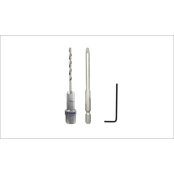 商品説明動画→　https://www.youtube.com/watch?v=X9rCgbdMtII&amp;t=1s用途段付ビットを電動工具に取付けたまま、下穴ドリルを簡単に着脱する特長段付ビットを電動工具に取付けたまま下穴ドリルの着脱...