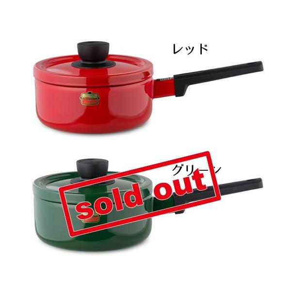 Solid Series 片手鍋 ソースパン ソリッド 18cm 蓋付き 鍋 琺瑯 富士