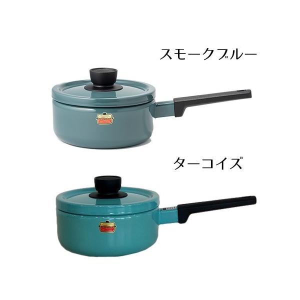 Solid Series 片手鍋 ソースパン ソリッド 18cm 蓋付き 鍋 琺瑯 富士