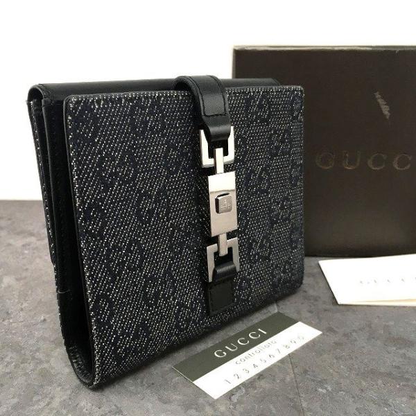 GUCCI 送料込み！ 美品 コンパクト財布 05474 ジャッキー デニム  