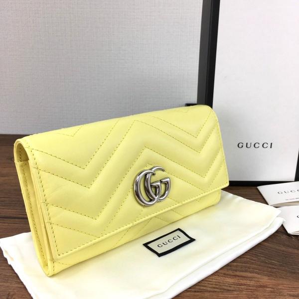 送料込み! 極美品 GUCCI 長財布 イエロー マーモント 414 送料込み! 極美品 GUCCI 長財布 イエロー マーモント 414