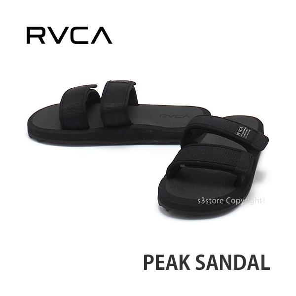 ルーカ ピーク サンダル RVCA PEAK SANDAL メンズ コンフォート ベルクロ タウンユース マリンスポーツ 海 カジュアル MENS カラー:Blk :bd041-972-blk:s3store 通販 ルーカ Rvca ルカ PEAK SANDAL シャワーサンダル メンズ bd041972