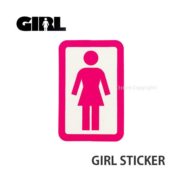 ガール ステッカー GIRL STICKER シール スケボー スケートボード ストリート カスタム デッキ Col:Pink/Wht/Pink サイズ:5.4x3.5cm  :gd4144024-001-pwp:s3store 通販 