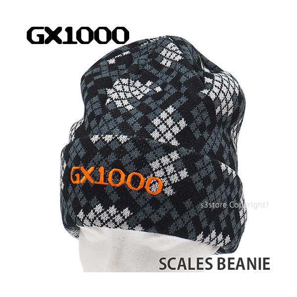 ジーエックスセン スケール ビーニー GX1000 SCALES BEANIE 帽子 キャップ ニット帽 ストリート スケートボード スケボー  カラー:GREY