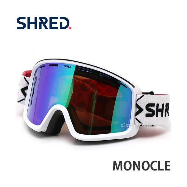 上質で快適 22-23シュレッド SHRED MONOCLE スノーボードゴーグルブラック asakusa.sub.jp