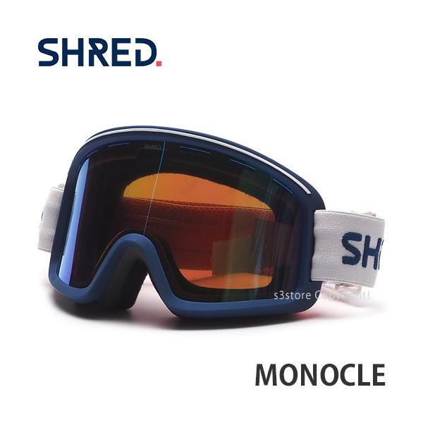 21-22 シュレッド モノクル SHRED MONOCLE スノーボード ゴーグル コントラスト 2022 フレーム:CLOUD BREAK レンズ:CBL PLASMA MIRROR