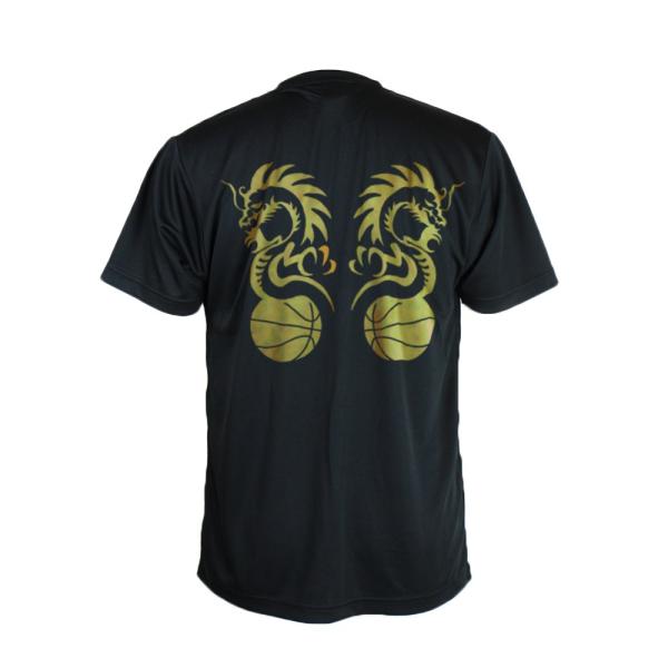 バスケ Tシャツ メンズ 「バスケットボールドラゴン」 半袖 練習着