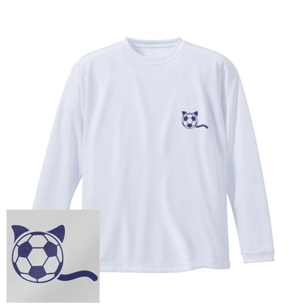 サッカー ロンTシャツ 「しっぽ」 ワンポイントマーク レディス