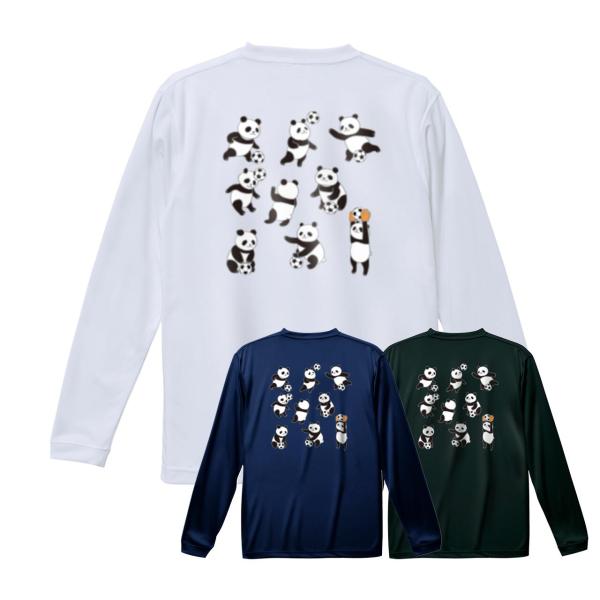 鵬学園サッカー部のジャージ（上）と長袖の練習着（XL） サッカー ロンTシャツ 「パンダとサッカーボール」 レディス・メンズ