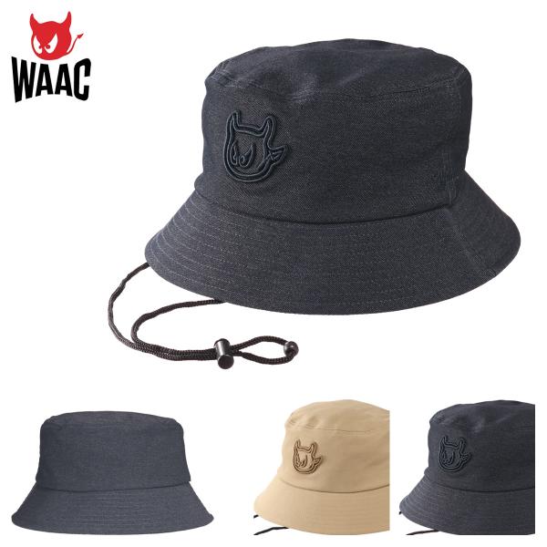 WAAC ワック ゴルフ 帽子 デニムバケットハット メンズ レディース