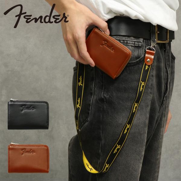 Fender（フェンダー） コインケース 本革 L字ファスナー メンズ 950