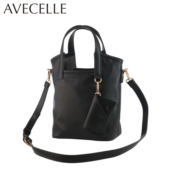 アベケル トートバッグ レディース AJ-24254 AVECELLE ミニトート ミニショルダー ショルダーバッグ A-TOTE MINI PU Leather