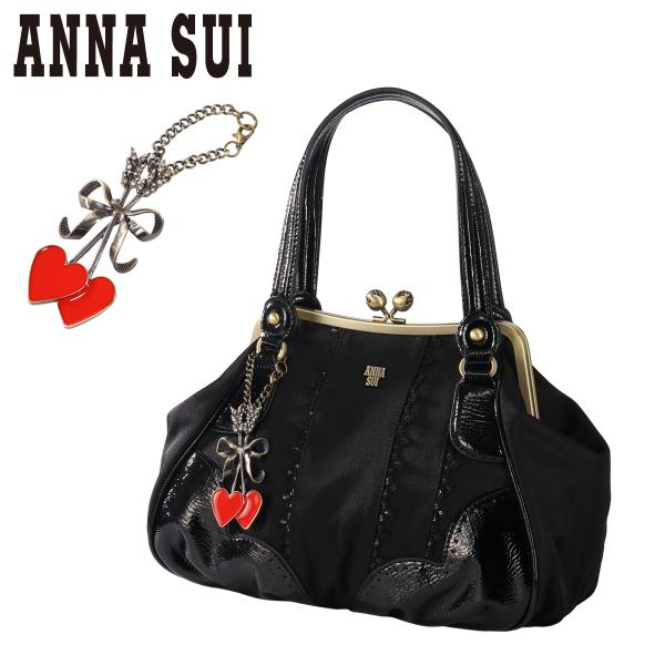 未使用 ANNASUI アナスイ ガーデン コーティング トートバッグ がま口 ANNA SUI（アナスイ） トートバッグ がま口 キューピットガーデン