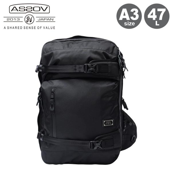 AS2OV（アッソブ）3WAY バックパックL ブラック AS2OV (アッソブ) CORDURA DOBBY 305D 3WAY BACK PACK L BLACK