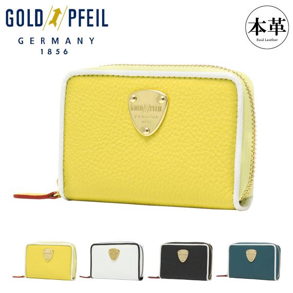 GOLD PFEIL（ゴールドファイル） 小銭入れ 財布 本革 ラウンド